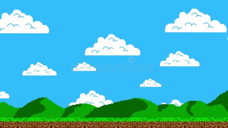 Se promener à travers le Niveau de Plateforme d'un Jeu d'Arcade Vidéo illustration de vecteur