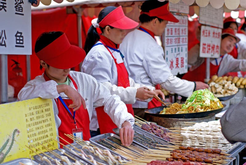 Marché de casse-croûte de nuit de Pékin Marché de casse-croûte de nuit de Pékin