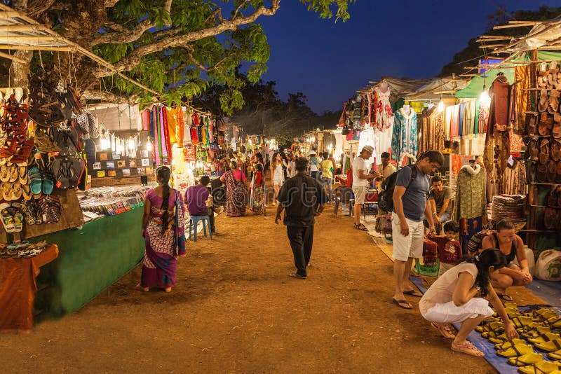 Marché de nuit de Goa photo stock Marché de nuit de Goa photo stock