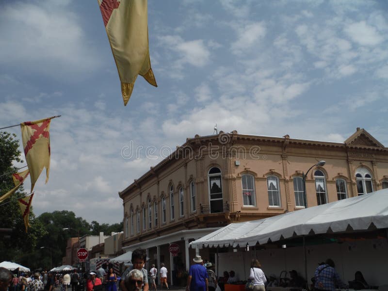 Marché 2015 de Santa Fe New Mexico Indian photos stock Marché 2015 de Santa Fe New Mexico Indian photos stock