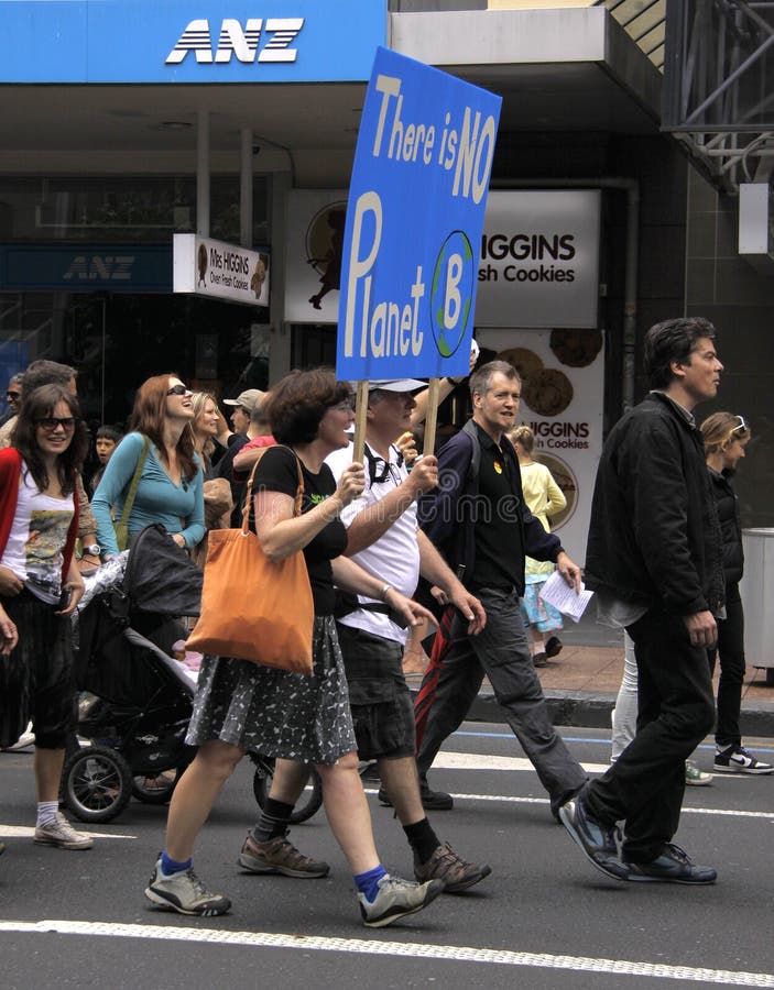 Green Peace Climate Change campaign protest march in Auckland, New Zealand on December 5, 2009. Green Peace Climate Change campaign protest march in Auckland, New Zealand on December 5, 2009