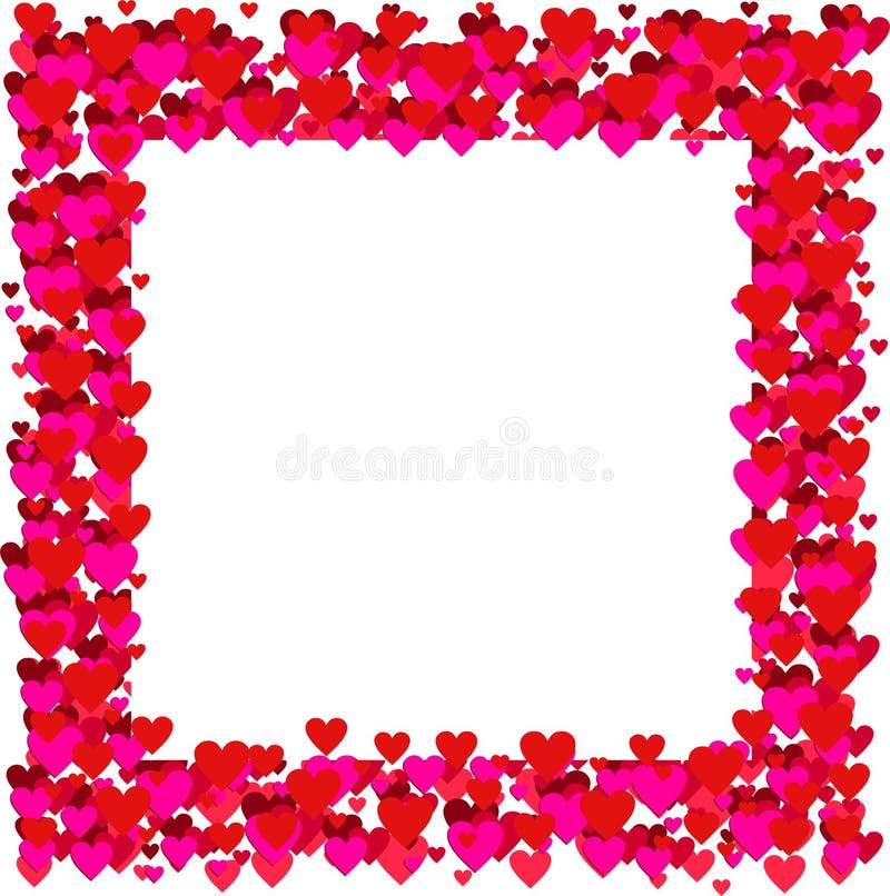 Marco de las tarjetas del día de San Valentín - vector ilustración del vector Marco de las tarjetas del día de San Valentín - vector ilustración del vector