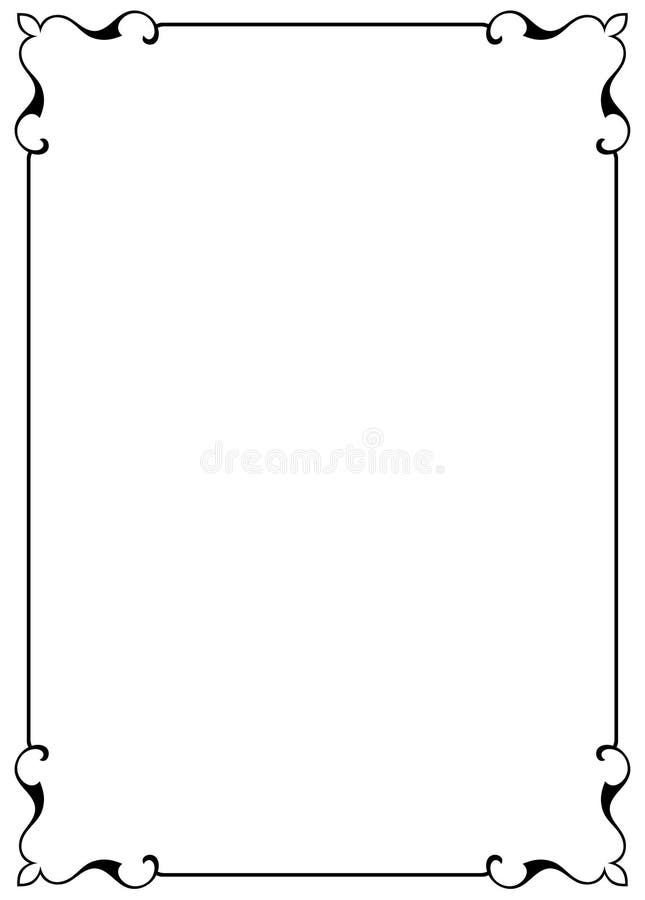 Marco decorativo stock de ilustración