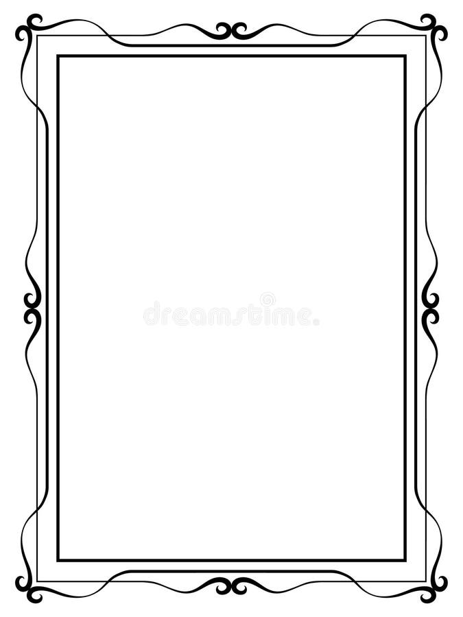 Marco decorativo ornamental de la caligrafía ilustración del vector Marco decorativo ornamental de la caligrafía ilustración del vector