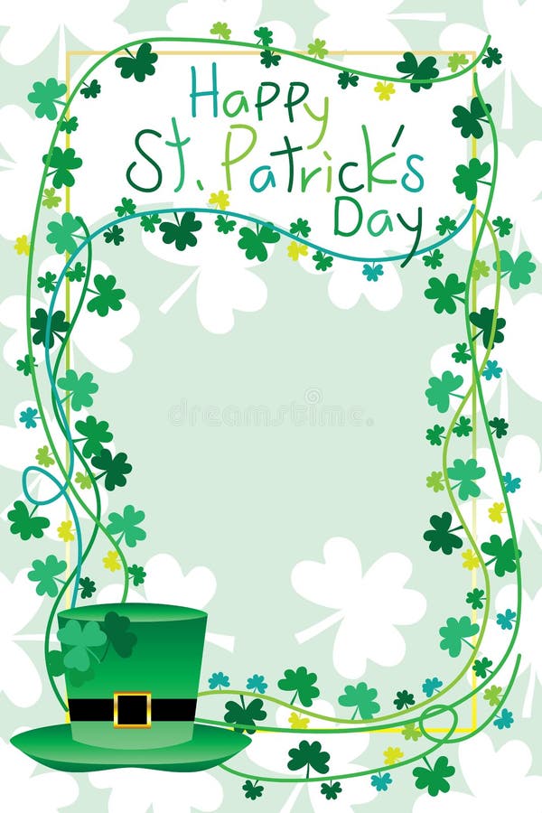 Marco del ` s de St Patrick ilustración del vector Marco del ` s de St Patrick ilustración del vector