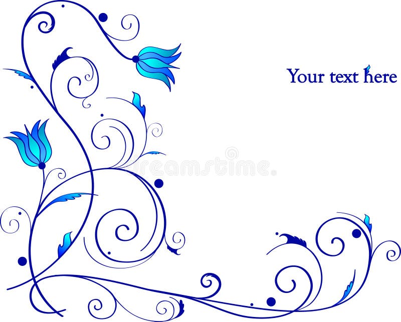 Marco Hermoso Con Las Flores Azules Ilustración del Vector - Ilustración de arte, folleto: 12600122 Marco Hermoso Con Las Flores Azules Ilustración del Vector - Ilustración de arte, folleto: 12600122