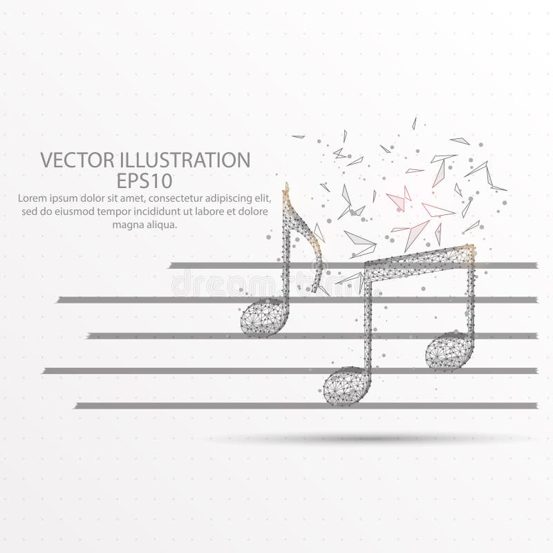Marco polivinílico bajo del alambre de la nota de la música en el fondo blanco stock de ilustración Marco polivinílico bajo del alambre de la nota de la música en el fondo blanco stock de ilustración