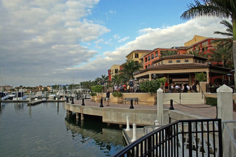 Scenic view of waterfront on Marco island with harbor in background Florida, U.S.A. Scenic view of waterfront on Marco island with harbor in background Florida, U.S.A.
