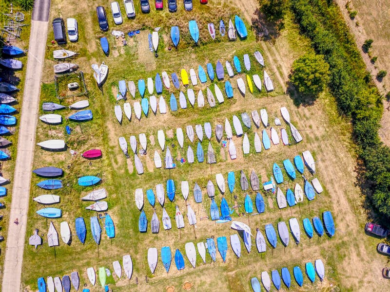 Boat Storage Yard stock photo. Image of nobody, boating 