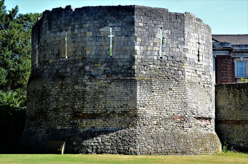 Marcos de Yorkshire - construção medieval arruinada imagens de stock