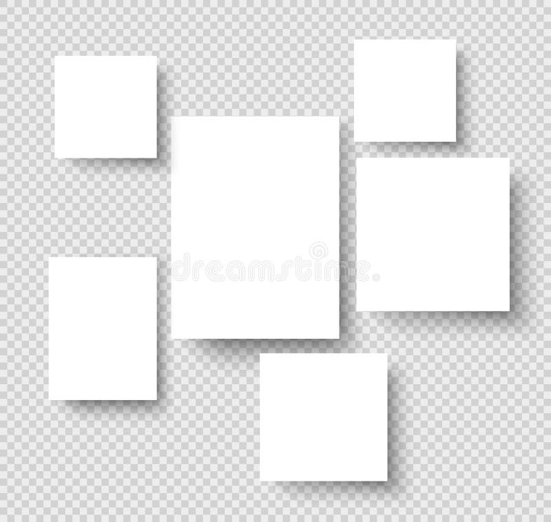 Marcos en blanco de la foto de la ejecución Fronteras rectangulares de papel de la galería de imágenes Fotos en maqueta del vecto libre illustration Marcos en blanco de la foto de la ejecución Fronteras rectangulares de papel de la galería de imágenes Fotos en maqueta del vecto libre illustration
