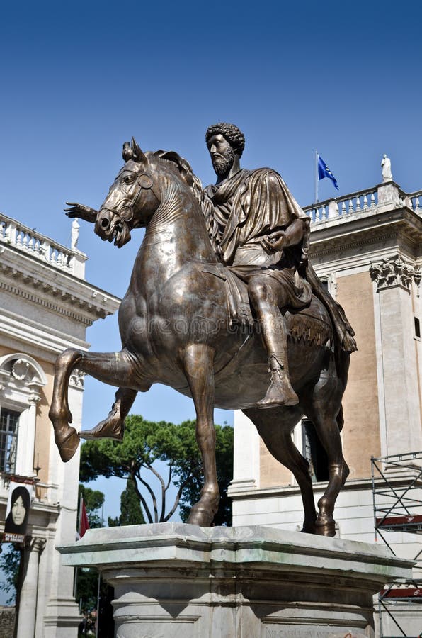 Marcus Aurelius in Piazza del Campidoglio in Rome