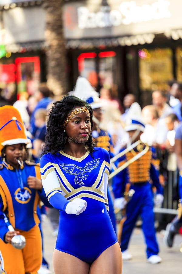 NEW ORLEANS USA FEB 1 2016: Mardi Gras parades through the streets of New Orleans.People celebrated crazily. Mardi Gras is the biggest celebration the city of New Orleans hosts every year. NEW ORLEANS USA FEB 1 2016: Mardi Gras parades through the streets of New Orleans.People celebrated crazily. Mardi Gras is the biggest celebration the city of New Orleans hosts every year.