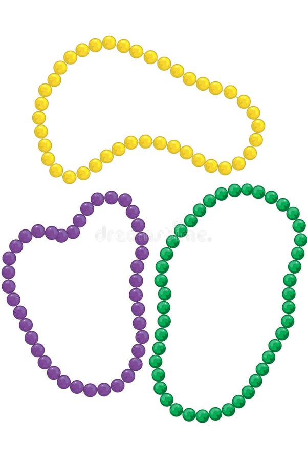 red mardi gras beads