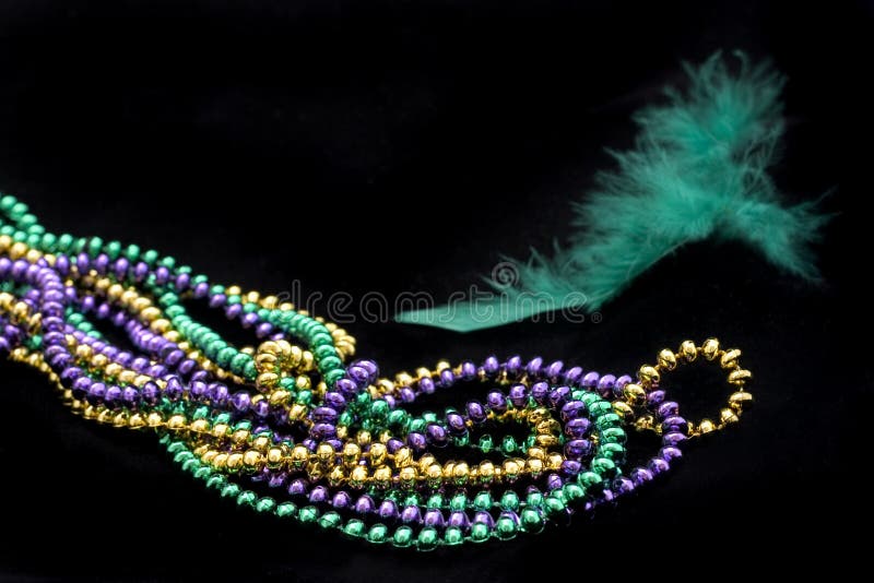 mardi gras green beads