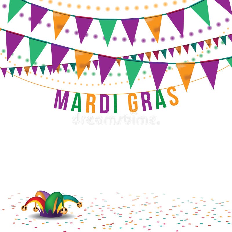 Mardi Gras-bunting achtergrondeps 10 vector royalty-vrije illustratie Mardi Gras-bunting achtergrondeps 10 vector royalty-vrije illustratie