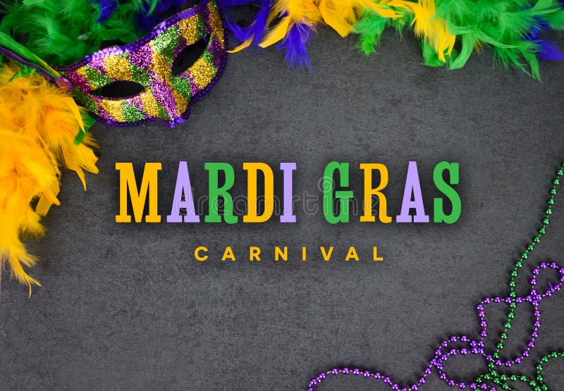 Carnevale biglietto d'auguri progetto colorato illustrazioni, mascherata festa, un coralli Attraverso nero struttura.