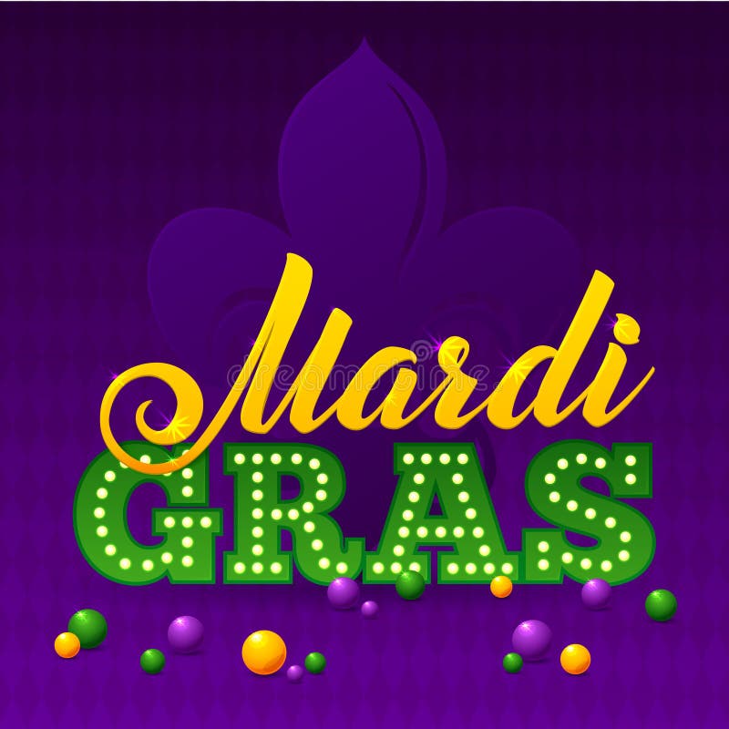 Mardi Gras Party Mask Poster.Calligraphy and Stock Vector ...