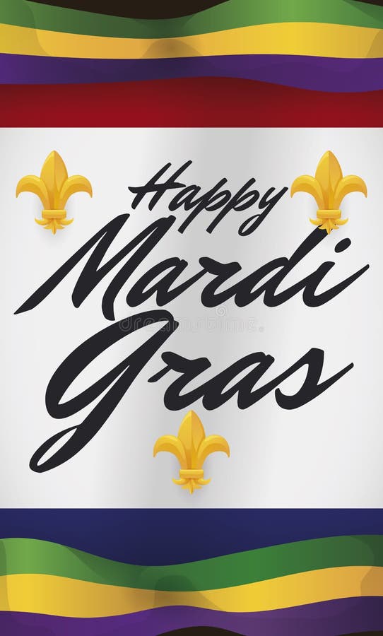 Mardi Gras- und New- Orleansflaggen, die zum Karneval, Vektor-Illustration einladen vektor abbildung Mardi Gras- und New- Orleansflaggen, die zum Karneval, Vektor-Illustration einladen vektor abbildung