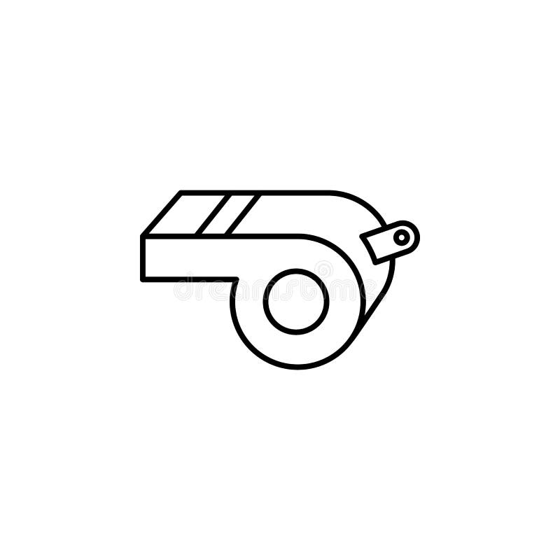 Mardi gras, whistle icon. Simple thin line, outline vector of Mardi Gras icons for UI and UX, website or mobile application vector illustration