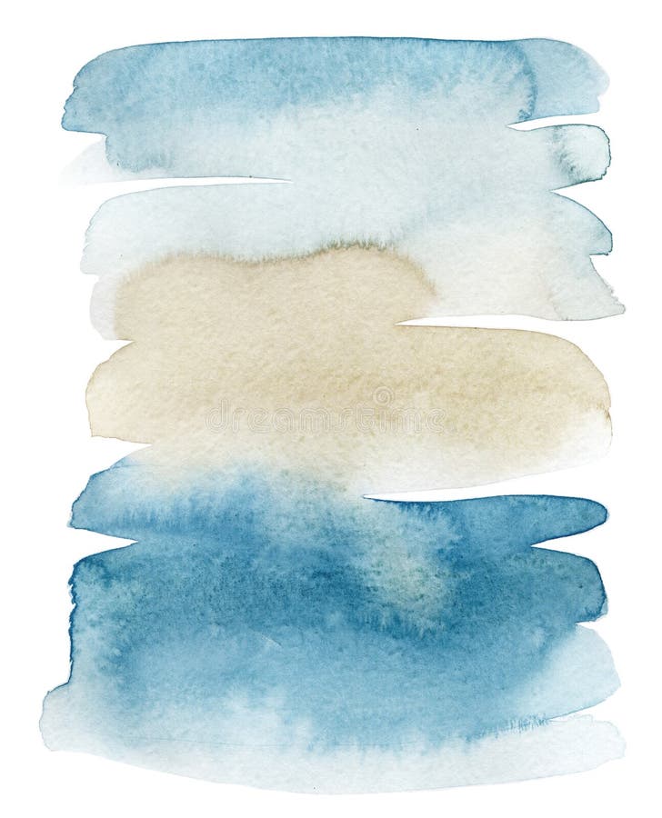 Mare blu dei punti dell'acquerello Materiale illustrativo del quadro televisivo dei punti dell'acquerello