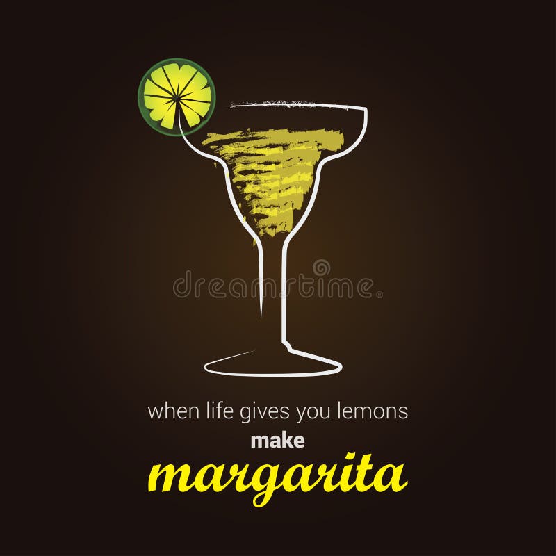 Margarita Cocktail illustrazione di stock