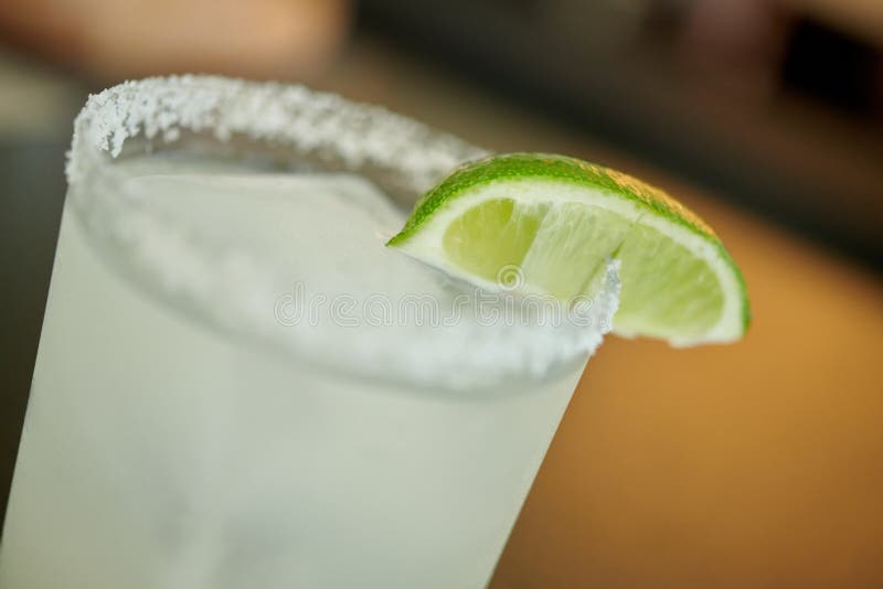 Margarita Cocktail Consisting of Tequila, Orange Liqueur, and Lime