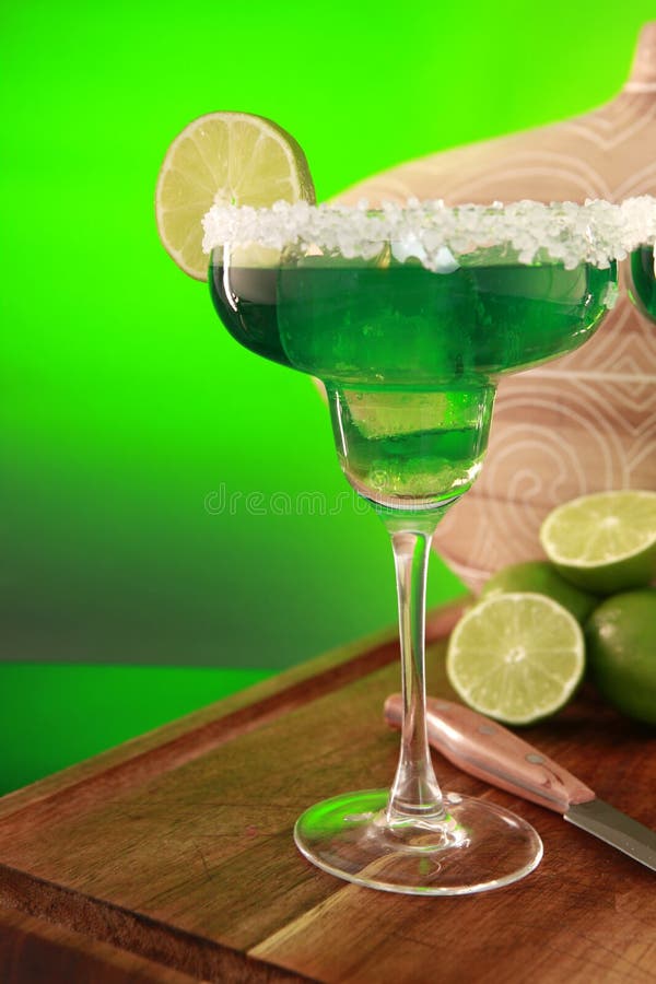 Margarita Cocktail on Green Stock Image Image of drink, cube 9301939