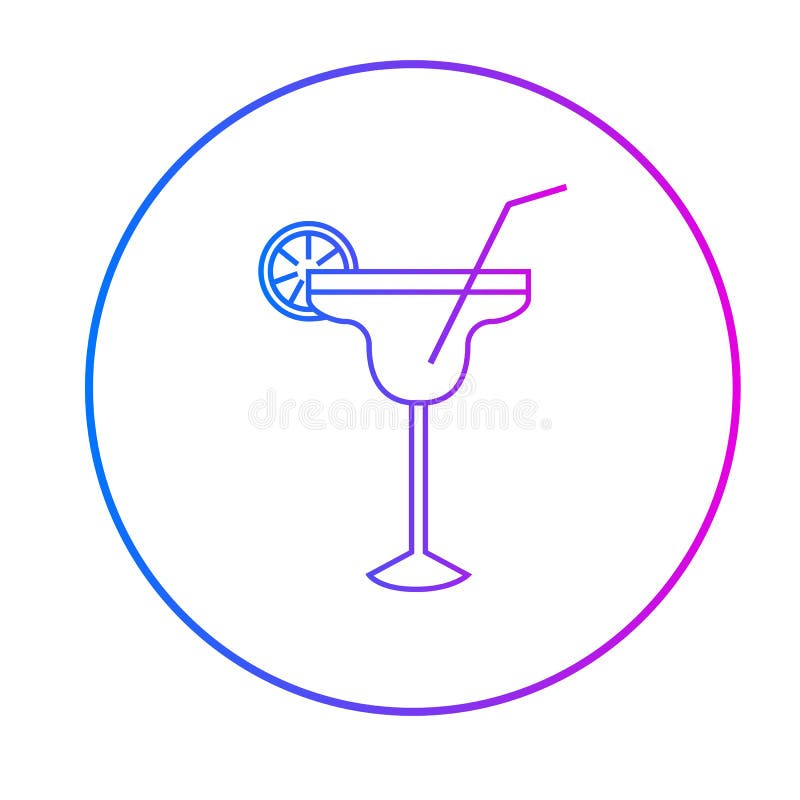 Margarita koktajlu wektoru ikona ilustracji Margarita koktajlu wektoru ikona ilustracji