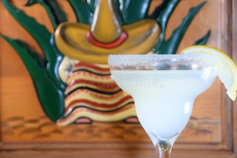 Margarita Tequila Drink with Lemon Refreshing Typical Mexican Alcoholic