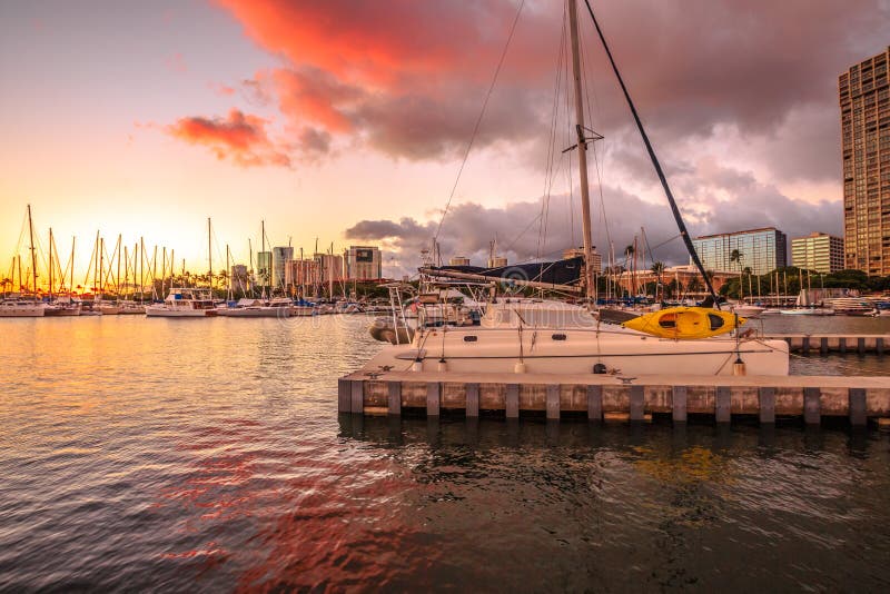 Margem Havaí de Honolulu imagem de stock Margem Havaí de Honolulu imagem de stock