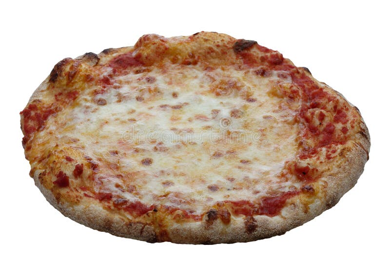 Margherita inteiro italiano da pizza isolado no fundo branco foto de stock Margherita inteiro italiano da pizza isolado no fundo branco foto de stock