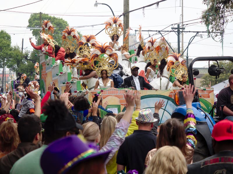 Mari Gras Zulu Parade in New Orleans Editorial Photography Image of