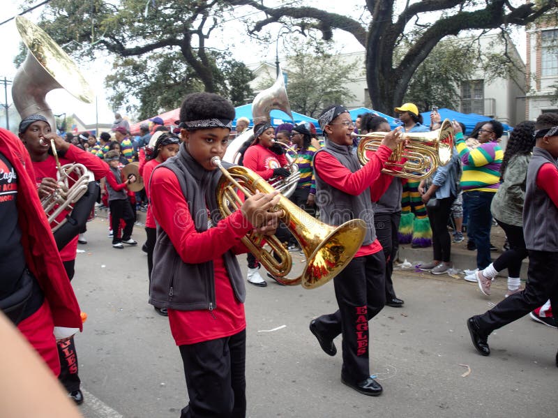 Mari Gras Zulu Parade in New Orleans Editorial Stock Image Image of