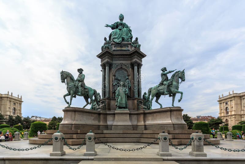 Maria Theresia Monument stock afbeelding Maria Theresia Monument stock afbeelding