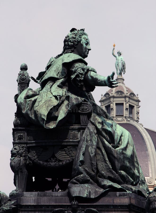 Maria Theresia Statue in Vienna Stock Image Image of europe, theresia
