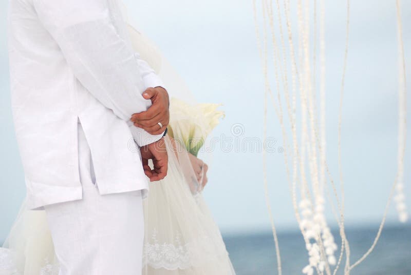 Mariage de plage photo libre de droits Mariage de plage photo libre de droits