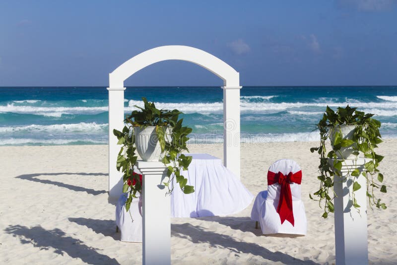 Mariage de plage image libre de droits Mariage de plage image libre de droits