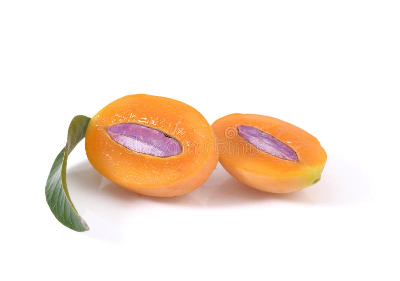 Marian plum or maprang thai fruit isolated on white background royalty free stock photos