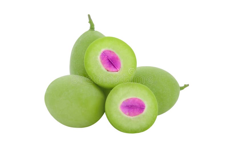 Marian plum thai fruit isolated on white background stock images