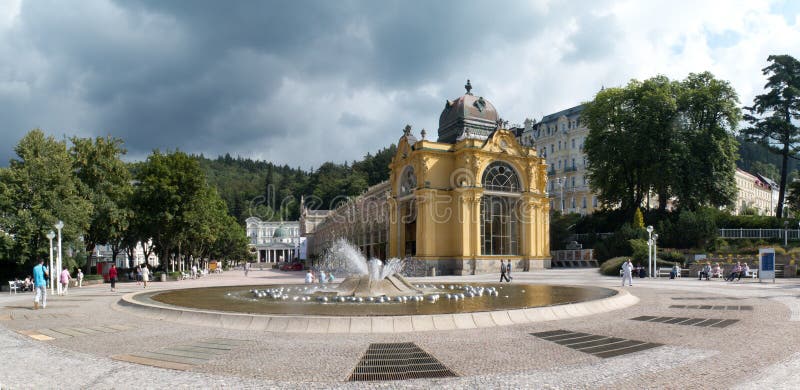 Mariánskej kúpele stredisku v západ v český.