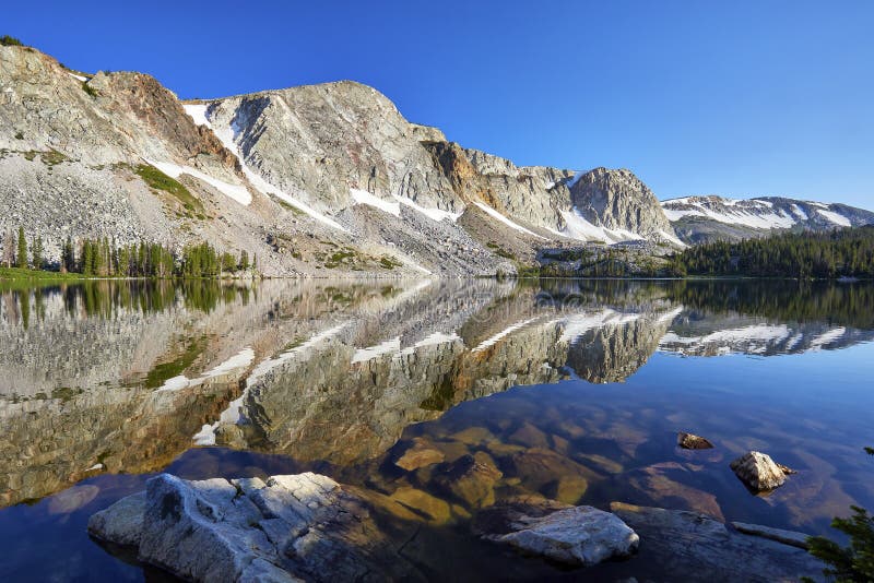 Lake Marie Snowy Range Stock Photos - Free & Royalty-Free Stock Photos ...