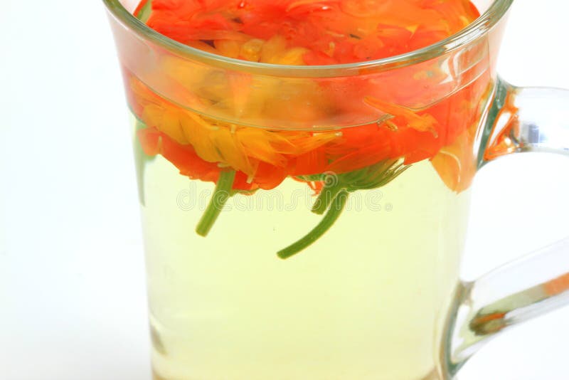 Marigold flower tea