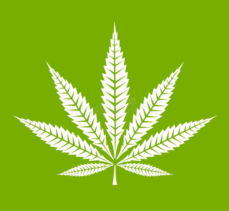 Marihuana liścia ikona ilustracji Marihuana liścia ikona ilustracji