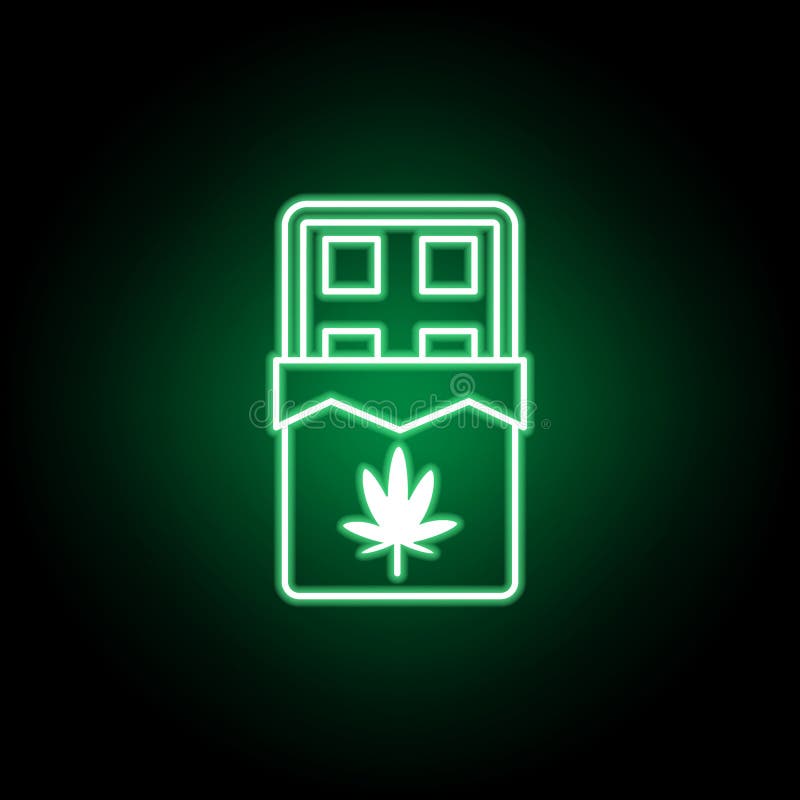Marihuanaschokoladen-Entwurfsikone in der Neonart Kann f?r Netz, Logo, mobiler App, UI, UX verwendet werden stock abbildung Marihuanaschokoladen-Entwurfsikone in der Neonart Kann f?r Netz, Logo, mobiler App, UI, UX verwendet werden stock abbildung