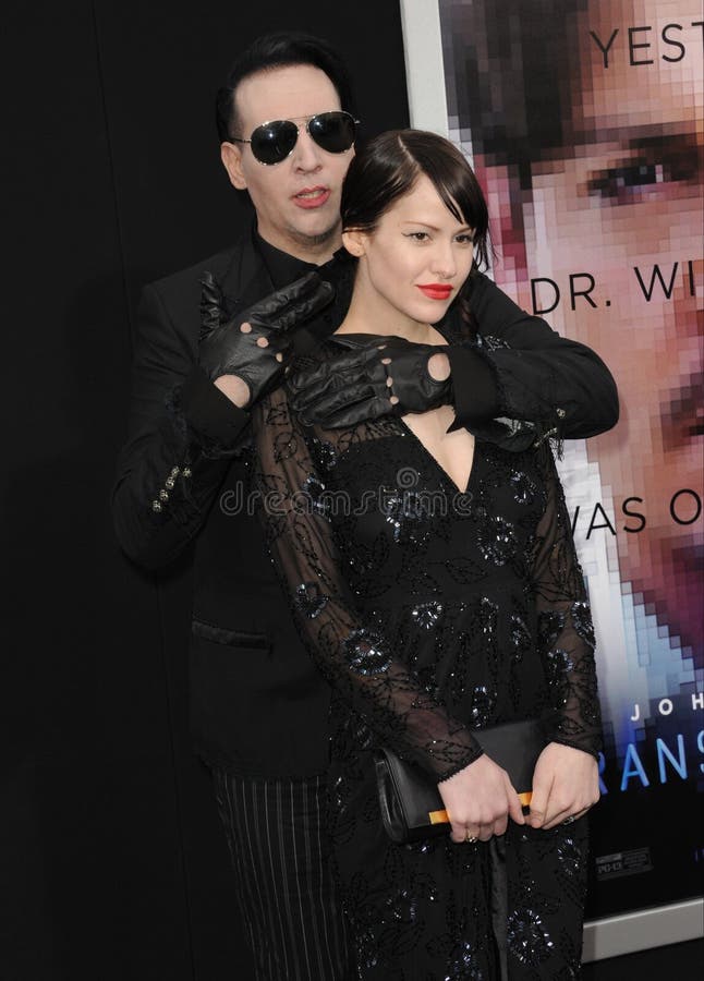 Marilyn Manson Y Lindsay Usich Foto de archivo editorial - Imagen de ...