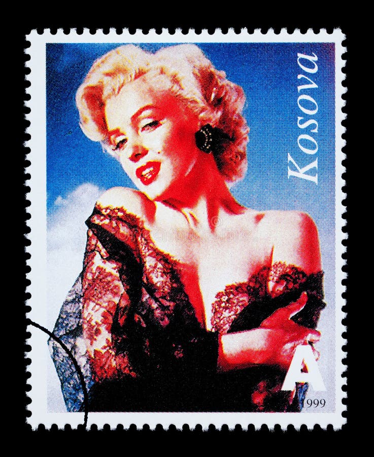 marilyn znaczek pocztowy Monroe ilustracja wektor marilyn znaczek pocztowy Monroe ilustracja wektor