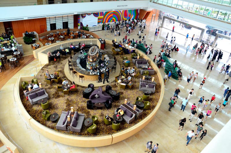 Marina Bay Sands hotel lobby: Singapore