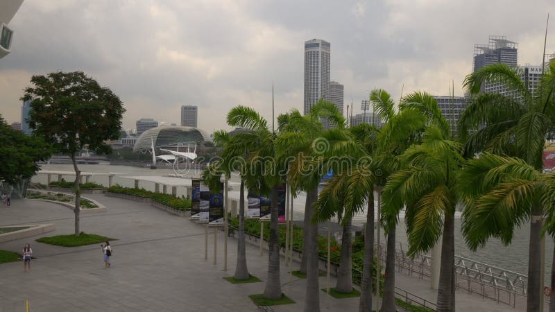 Marina bay sands mall esplanade theaters panorama singapore