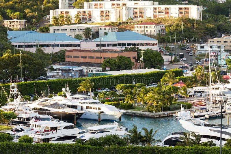 Marina and City of St. Thomas, USVI